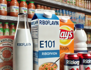 E101 Rivoflavinas, E101i Rivoflavina, E101ii Fosfato de Rivoflavina, E101iii Rivoflavina de Bacillus Subtilis, E101iv Rivoflavina de Ashbya Gossypii