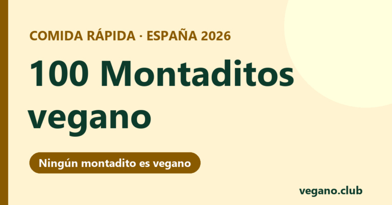 100 Montaditos vegano: qué puedes pedir