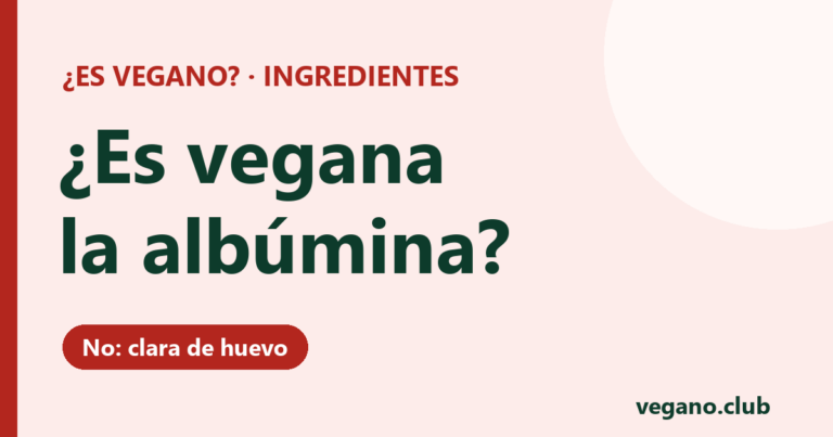 ¿Es vegana la albúmina?