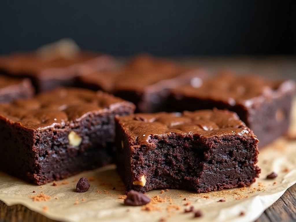Brownie vegano jugoso de chocolate y nueces