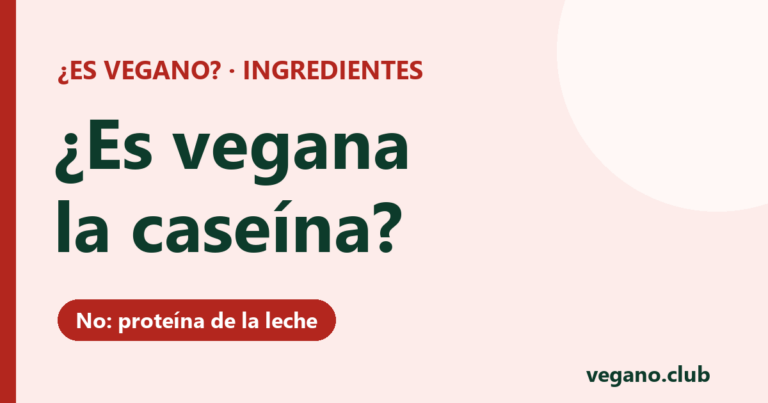¿Es vegana la caseína?