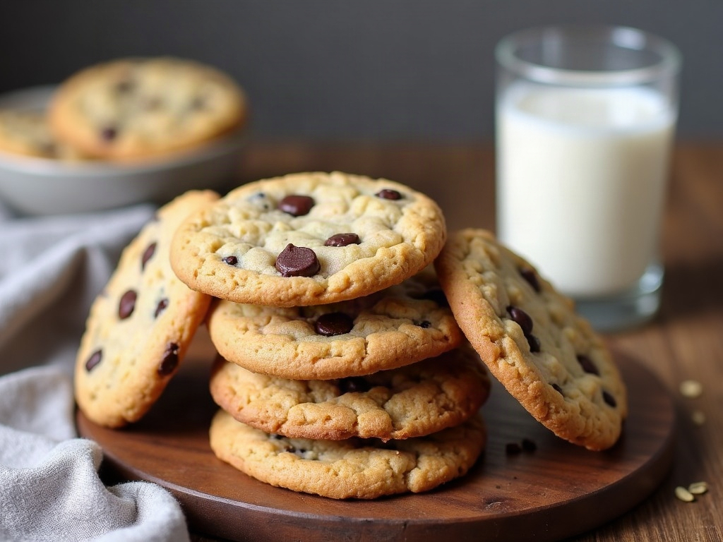 Galletas veganas con pepitas de chocolate (crujientes y tiernas)