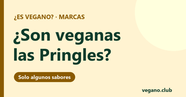 ¿Son veganas las Pringles?