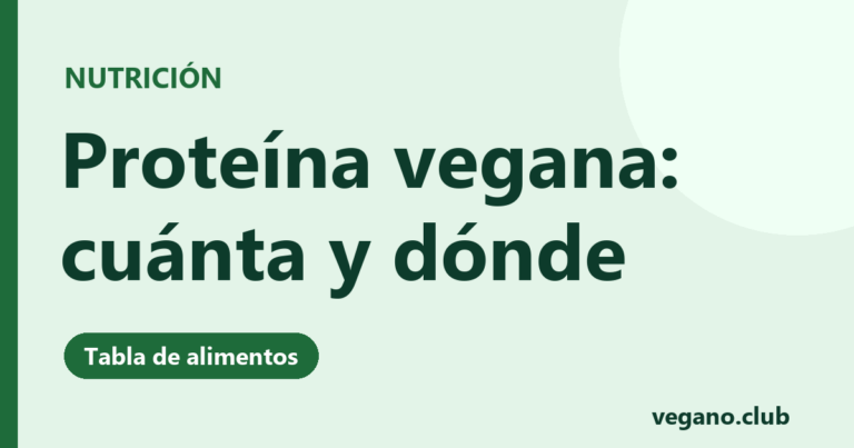 Proteína vegana: alimentos con más proteína
